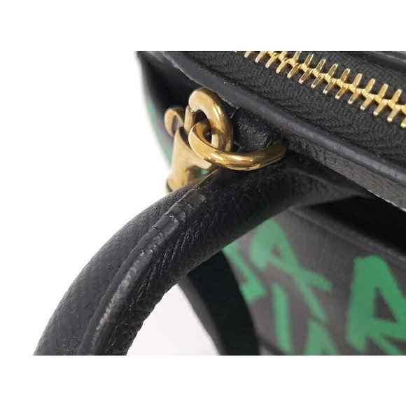 Balenciaga Graffiti Leather 2way Handbag Black - Picture 5 of 10